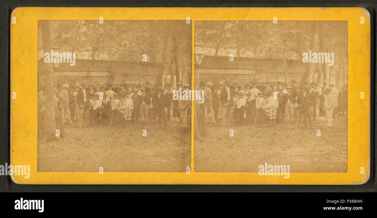 135 Group portrait of people in front of a cottage, by Alexander Allen ...
