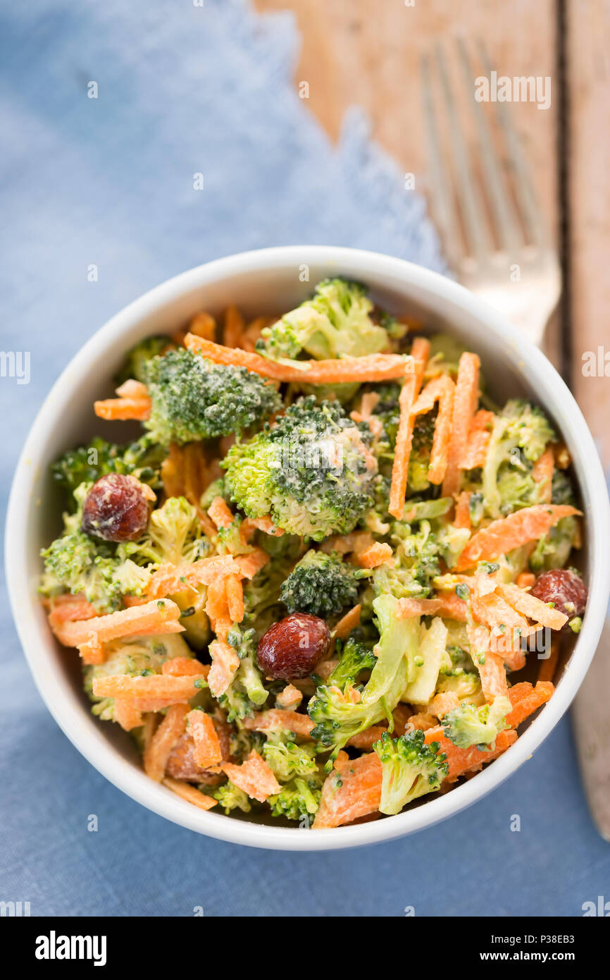 Carrot, broccoli, hazelnut salad Stock Photo Alamy