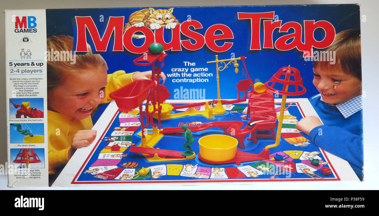 Mouse Trap Game Stock Photo