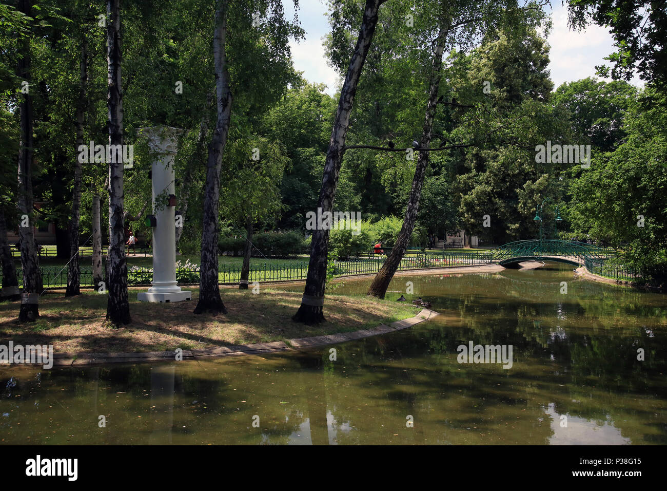 Parks in Old Town, Krakow, Poland Stock Photo Alamy