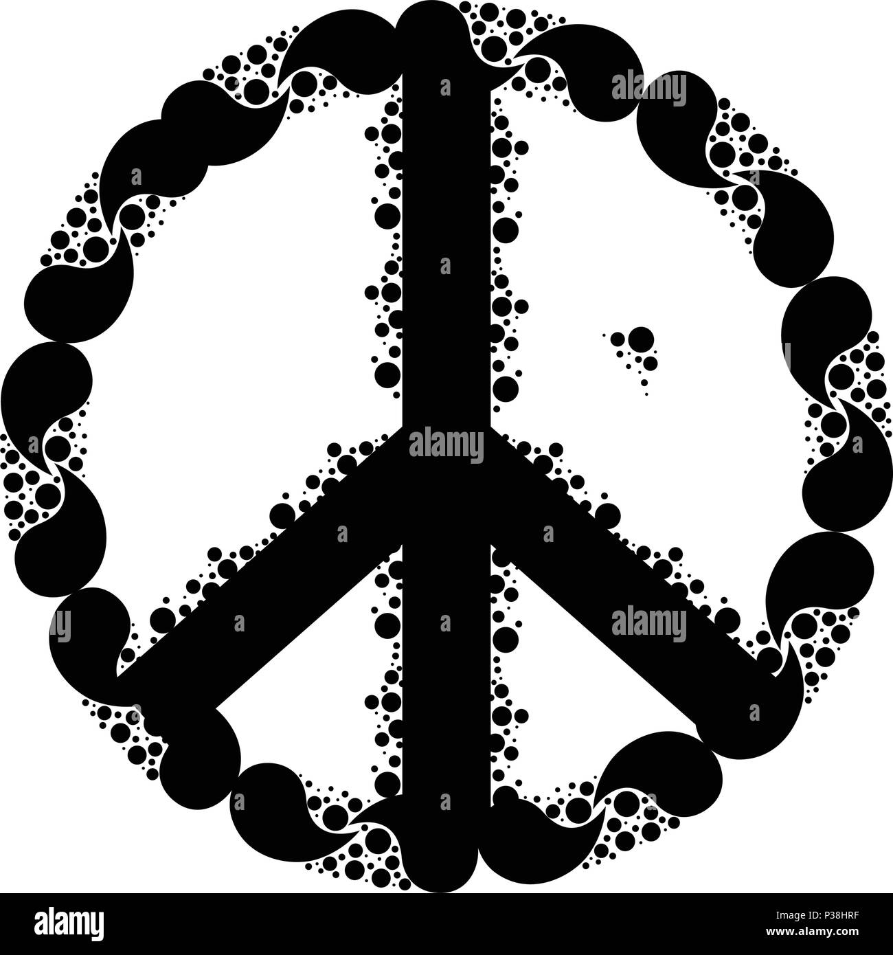 Isolated Abstract Peace Symbol Stock Vector Image And Art Alamy 