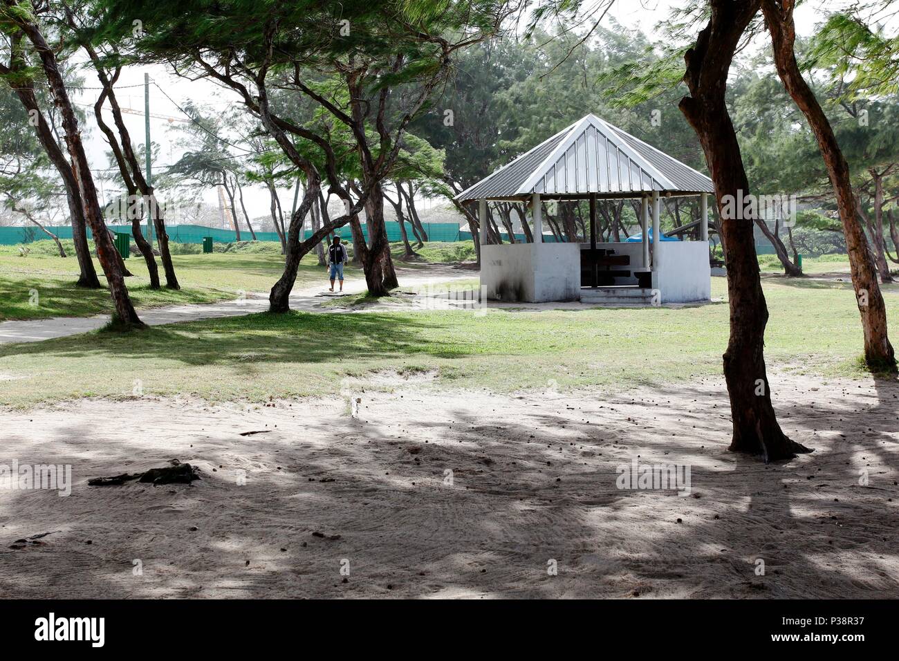 La Cambuse Beach is located near the village of Mon Desert, in the southeast part of Mauritius. This is one of the many beaches of Mauritius situated Stock Photo