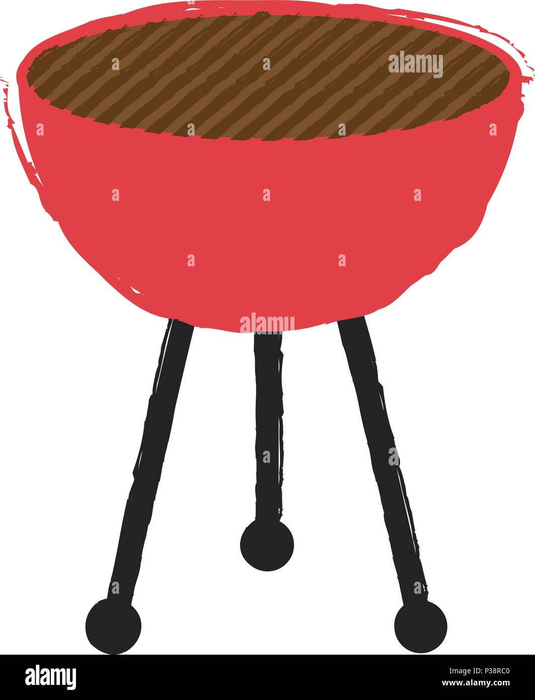 Isolated retro barbecue grill icon Stock Vector Image & Art - Alamy