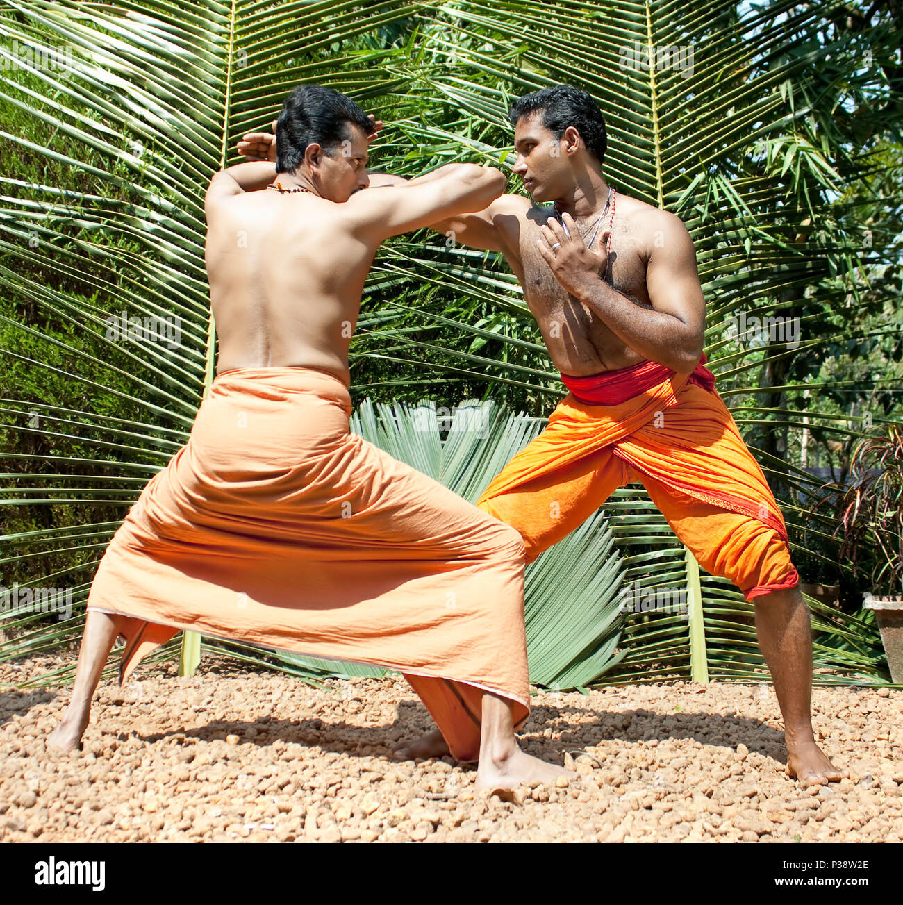 Kalarippayat Indian Ancient Martial Art Of Kerala India Stock Photo Alamy