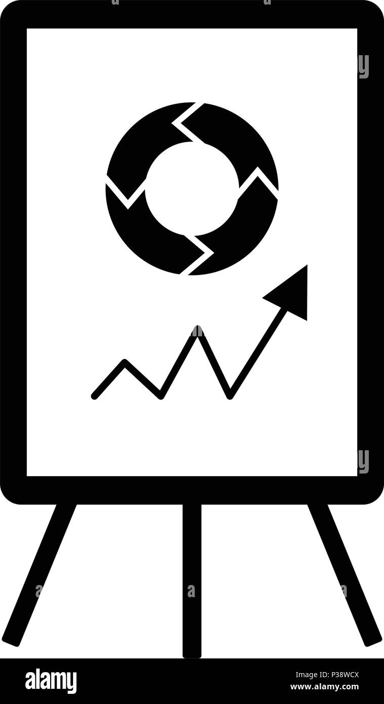 Board with a graph. Business icon Stock Vector Image & Art - Alamy