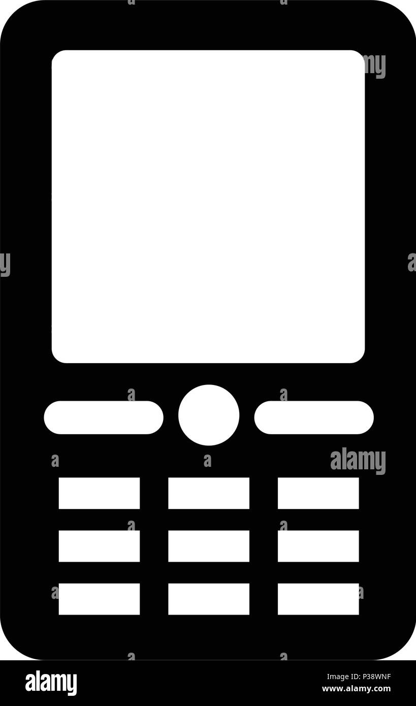 Smartphone silhouette. Business icon Stock Vector
