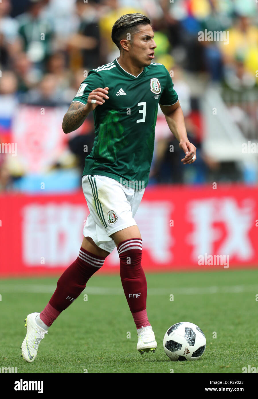 Carlos Salcedo MEXICO GERMANY V MEXICO, 2018 FIFA WORLD CUP RUSSIA 17 June 2018 GBC8259 Germany v Mexico 2018 FIFA World Cup Russia STRICTLY EDITORIAL USE ONLY