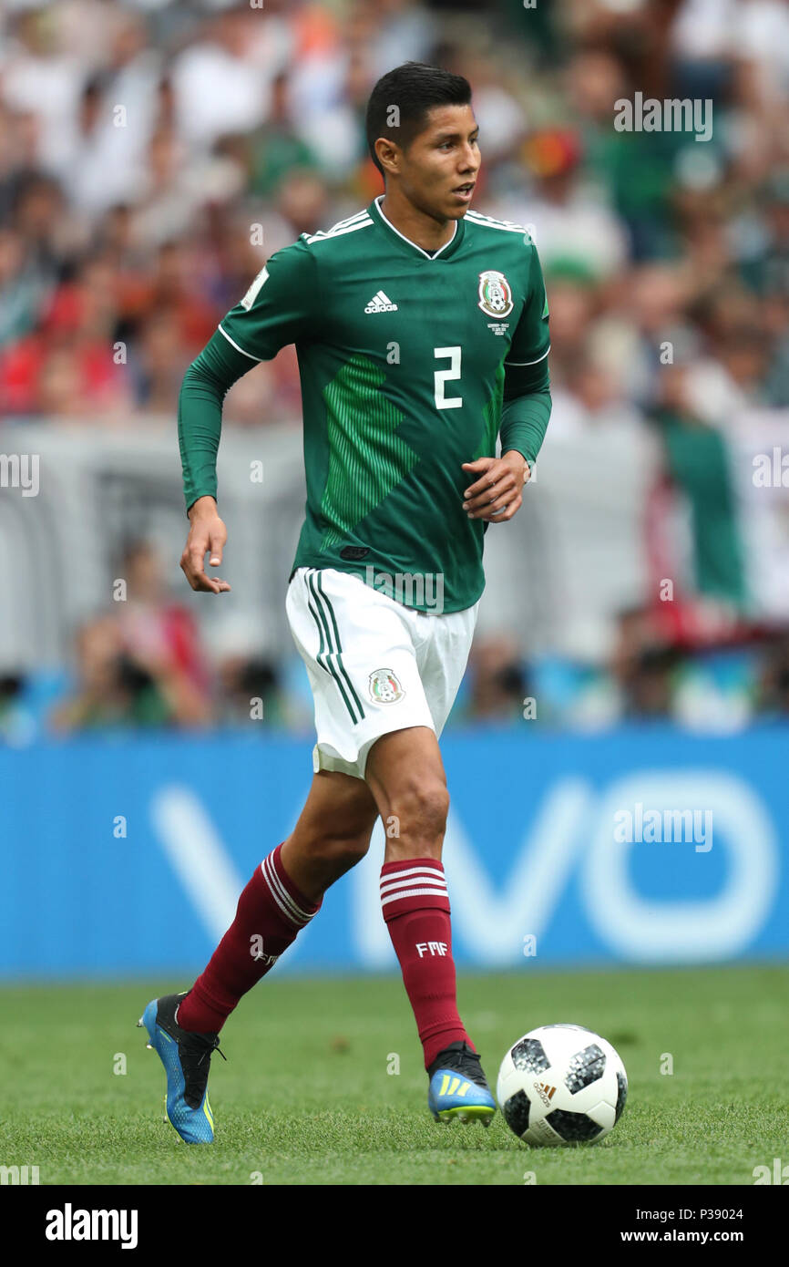 Hugo Ayala MEXICO GERMANY V MEXICO, 2018 FIFA WORLD CUP RUSSIA 17 June 2018 GBC8260 Germany v Mexico 2018 FIFA World Cup Russia STRICTLY EDITORIAL USE ONLY. If The Player/Players Depicted In This Image Is/Are Playing For An English Club Or The England National Team. Then This Image May Only Be Used For Editorial Purposes. No Commercial Use. The Following Usages Are Also Restricted EVEN IF IN AN EDITORIAL CONTEXT: Use in conjuction with, or part of, any unauthorized audio, video, data, fixture lists, club/league logos, Betting, Games or any 'live' services. Also Restricted Stock Photo