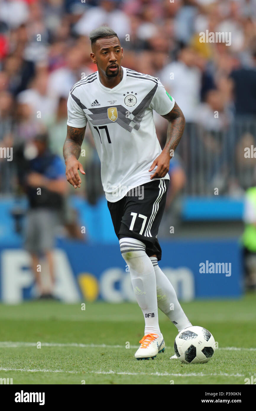 Jerome Boateng GERMANY GERMANY V MEXICO, 2018 FIFA WORLD CUP RUSSIA 17 June 2018 GBC8281 Germany v Mexico 2018 FIFA World Cup Russia STRICTLY EDITORIAL USE ONLY. If The Player/Players Depicted In This Image Is/Are Playing For An English Club Or The England National Team. Then This Image May Only Be Used For Editorial Purposes. No Commercial Use. The Following Usages Are Also Restricted EVEN IF IN AN EDITORIAL CONTEXT: Use in conjuction with, or part of, any unauthorized audio, video, data, fixture lists, club/league logos, Betting, Games or any 'live' services. Also Restr Stock Photo
