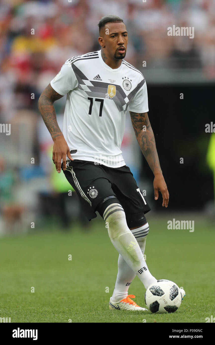 Jerome Boateng GERMANY GERMANY V MEXICO, 2018 FIFA WORLD CUP RUSSIA 17 June 2018 GBC8290 Germany v Mexico 2018 FIFA World Cup Russia STRICTLY EDITORIAL USE ONLY. If The Player/Players Depicted In This Image Is/Are Playing For An English Club Or The England National Team. Then This Image May Only Be Used For Editorial Purposes. No Commercial Use. The Following Usages Are Also Restricted EVEN IF IN AN EDITORIAL CONTEXT: Use in conjuction with, or part of, any unauthorized audio, video, data, fixture lists, club/league logos, Betting, Games or any 'live' services. Also Restr Stock Photo