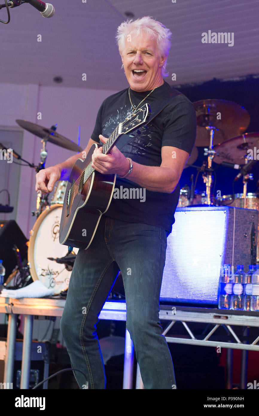 Glasgow, UK. 17th Jun, 2018. Big Country in concert at The Kelvingrove Bandstand, Glasgow, Great Britain 17th June 2018 Credit: Westy Music Tog/Alamy Live News Stock Photo