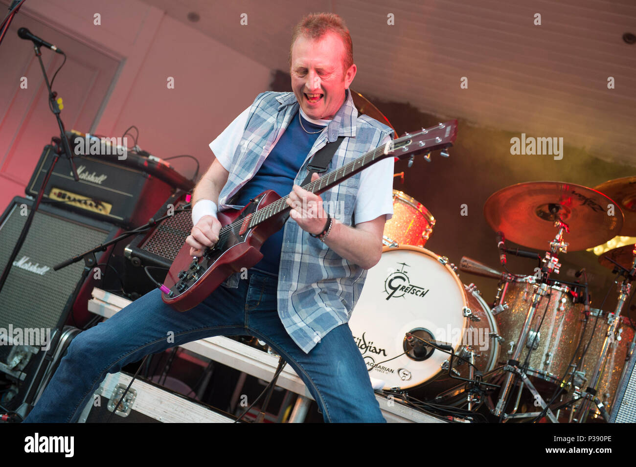Glasgow, UK. 17th Jun, 2018. Big Country in concert at The Kelvingrove Bandstand, Glasgow, Great Britain 17th June 2018 Credit: Westy Music Tog/Alamy Live News Stock Photo