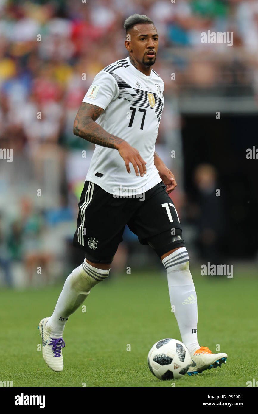 Jerome Boateng GERMANY GERMANY V MEXICO, 2018 FIFA WORLD CUP RUSSIA 17 June 2018 GBC8301 Germany v Mexico 2018 FIFA World Cup Russia STRICTLY EDITORIAL USE ONLY. If The Player/Players Depicted In This Image Is/Are Playing For An English Club Or The England National Team. Then This Image May Only Be Used For Editorial Purposes. No Commercial Use. The Following Usages Are Also Restricted EVEN IF IN AN EDITORIAL CONTEXT: Use in conjuction with, or part of, any unauthorized audio, video, data, fixture lists, club/league logos, Betting, Games or any 'live' services. Also Restr Stock Photo