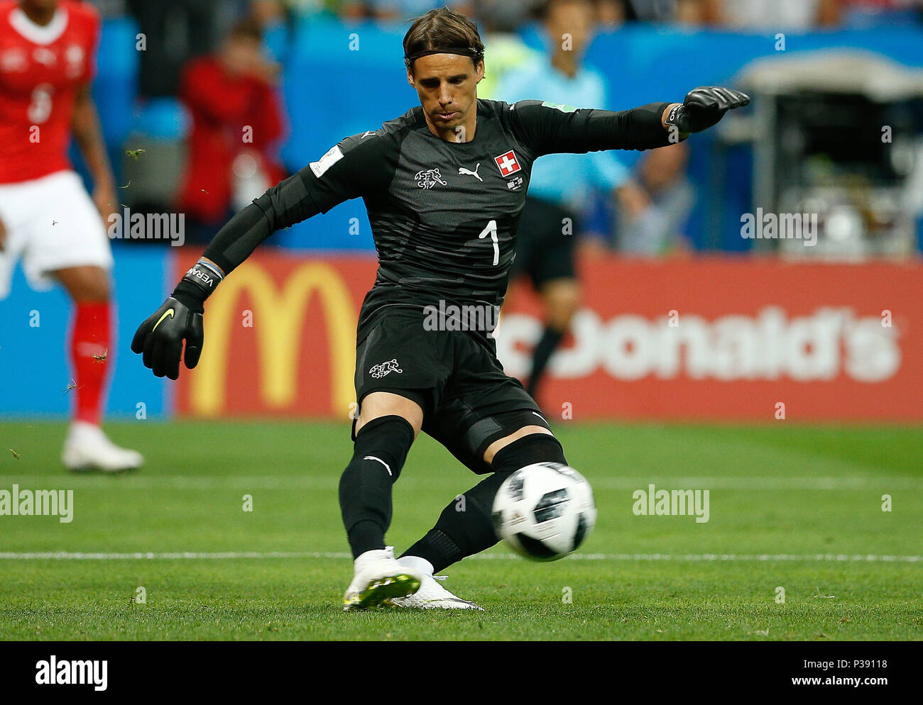 Rostov, Russia. 17th June, 2018. BRAZIL VS SWITZERLAND - Yann Sommer of Switzerland during a match between Brazil and Switzerland valid for the first round of Group E of the 2018 World Cup held at the Rostov Arena in Rostov on Don, Russia. (Photo: Marcelo Machado de Melo/Fotoarena) Credit: Foto Arena LTDA/Alamy Live News Stock Photo