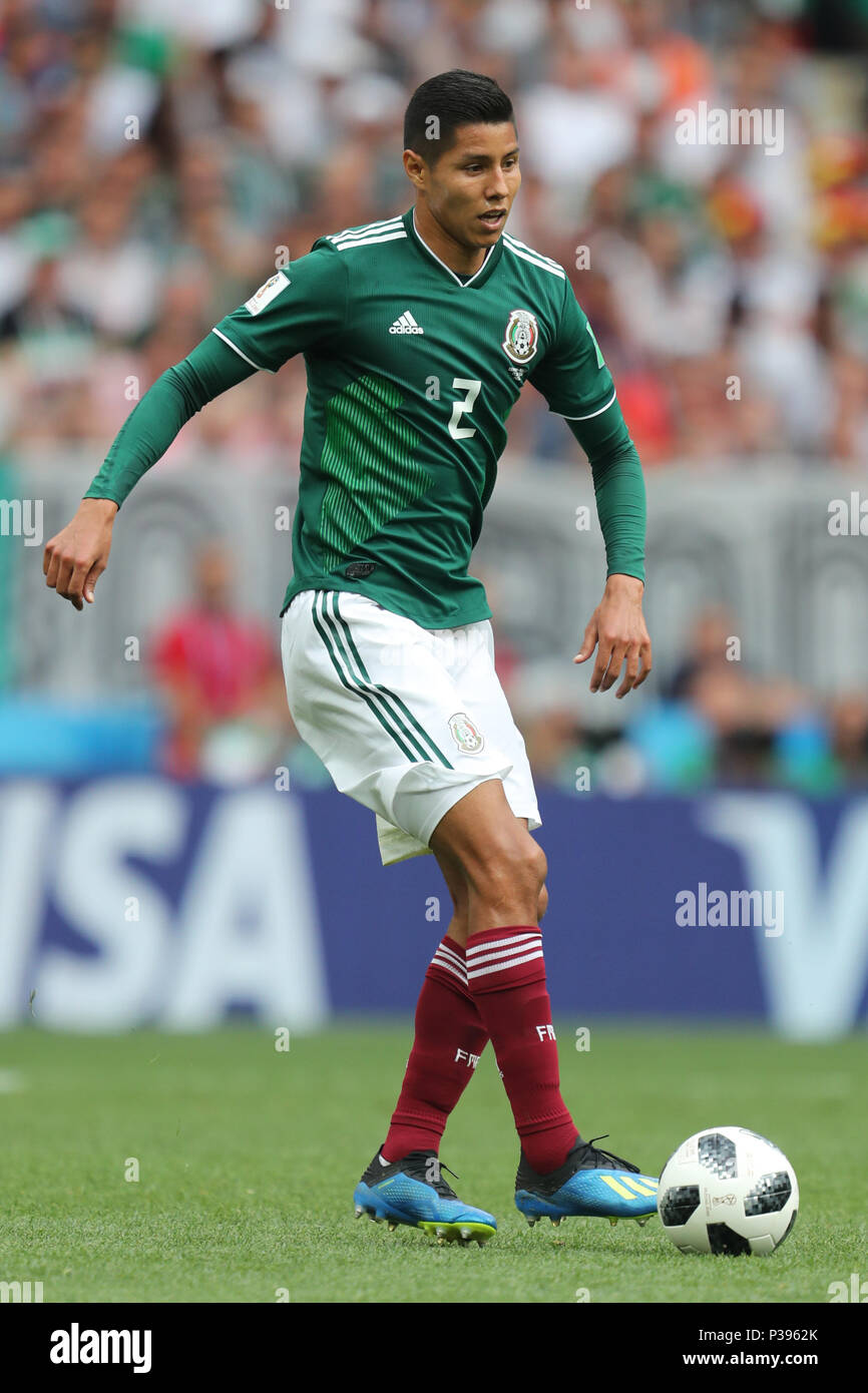 Hugo Ayala MEXICO GERMANY V MEXICO, 2018 FIFA WORLD CUP RUSSIA 17 June 2018 GBC8323 Germany v Mexico 2018 FIFA World Cup Russia STRICTLY EDITORIAL USE ONLY. If The Player/Players Depicted In This Image Is/Are Playing For An English Club Or The England National Team. Then This Image May Only Be Used For Editorial Purposes. No Commercial Use. The Following Usages Are Also Restricted EVEN IF IN AN EDITORIAL CONTEXT: Use in conjuction with, or part of, any unauthorized audio, video, data, fixture lists, club/league logos, Betting, Games or any 'live' services. Also Restricted Stock Photo