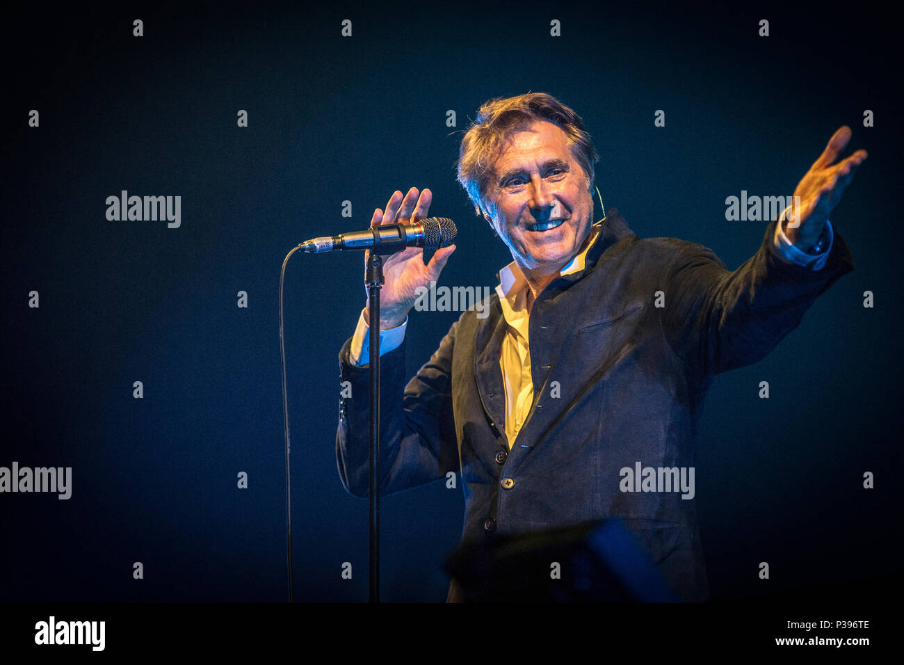 Roskilde, Denmark. June 17, 2018. The English singer and songwriter Bryan Ferry performs a live concert at Roskilde Kongrescenter in Roskilde. (Photo credit: Gonzales Photo - Thomas Rasmussen). Credit: Gonzales Photo/Alamy Live News Stock Photo