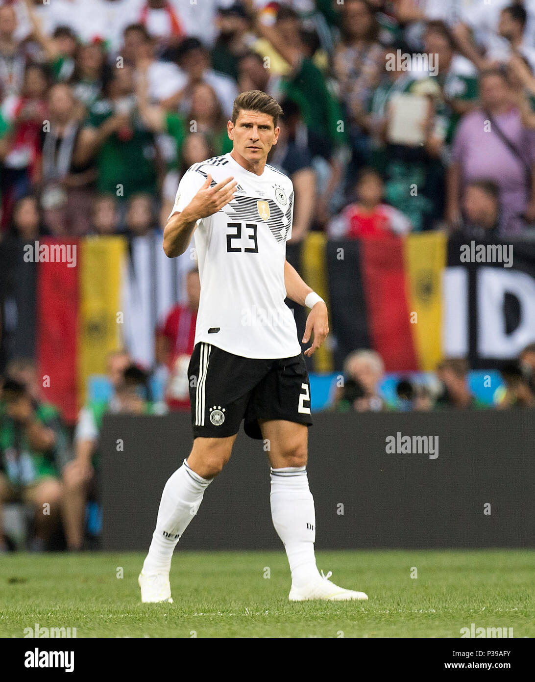 Mario GOMEZ (GER) - Germany (GER) - Mexico (MEX), Preliminary Group F, Game 11, on 17.06.2018 in Moscow, Football World Cup 2018 in Russia from 14.06. - 15.07.2018. | usage worldwide Stock Photo