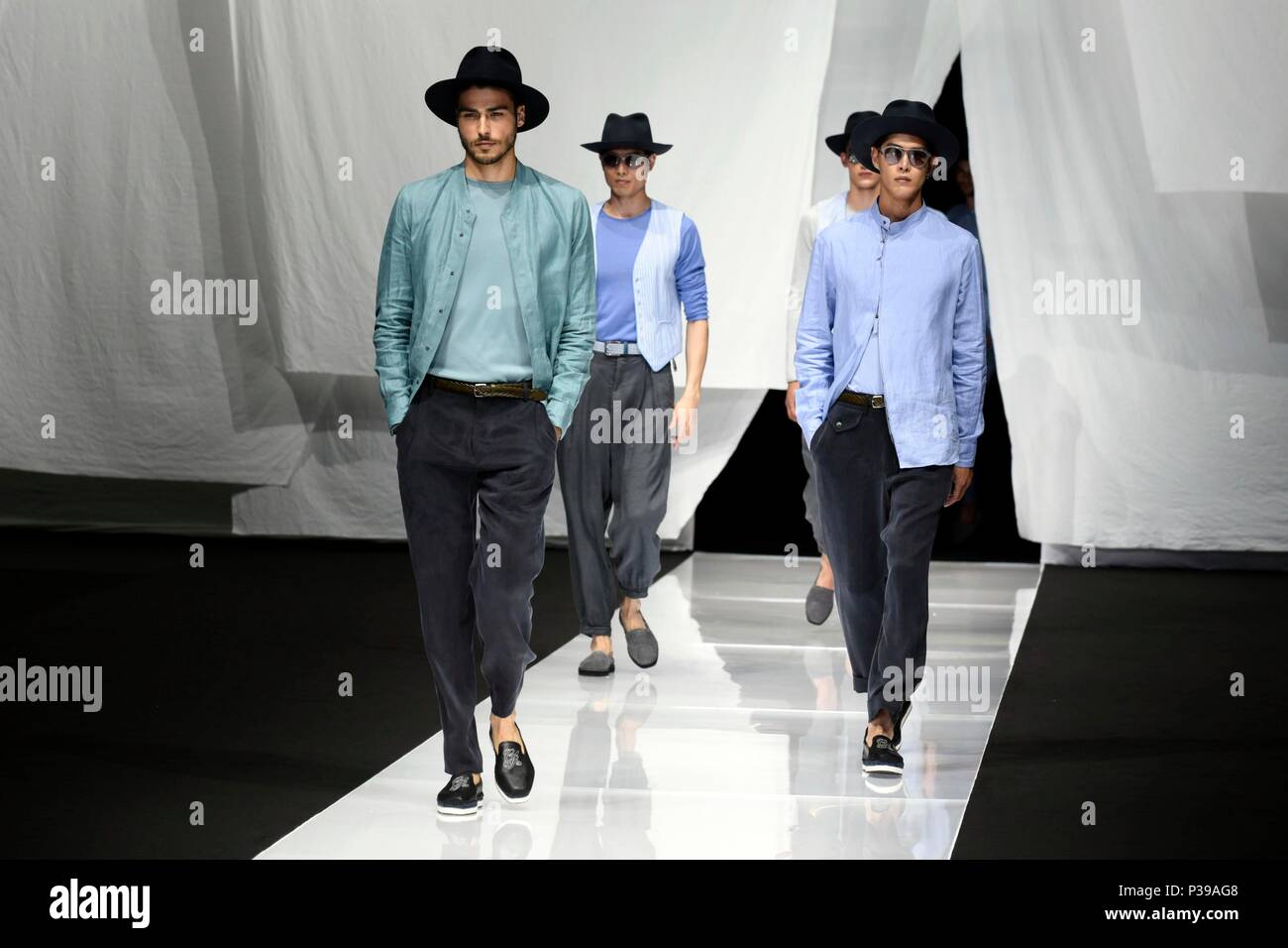 Milan Italy 18th Jun 2018 Fashion Man Spring Summer 2019