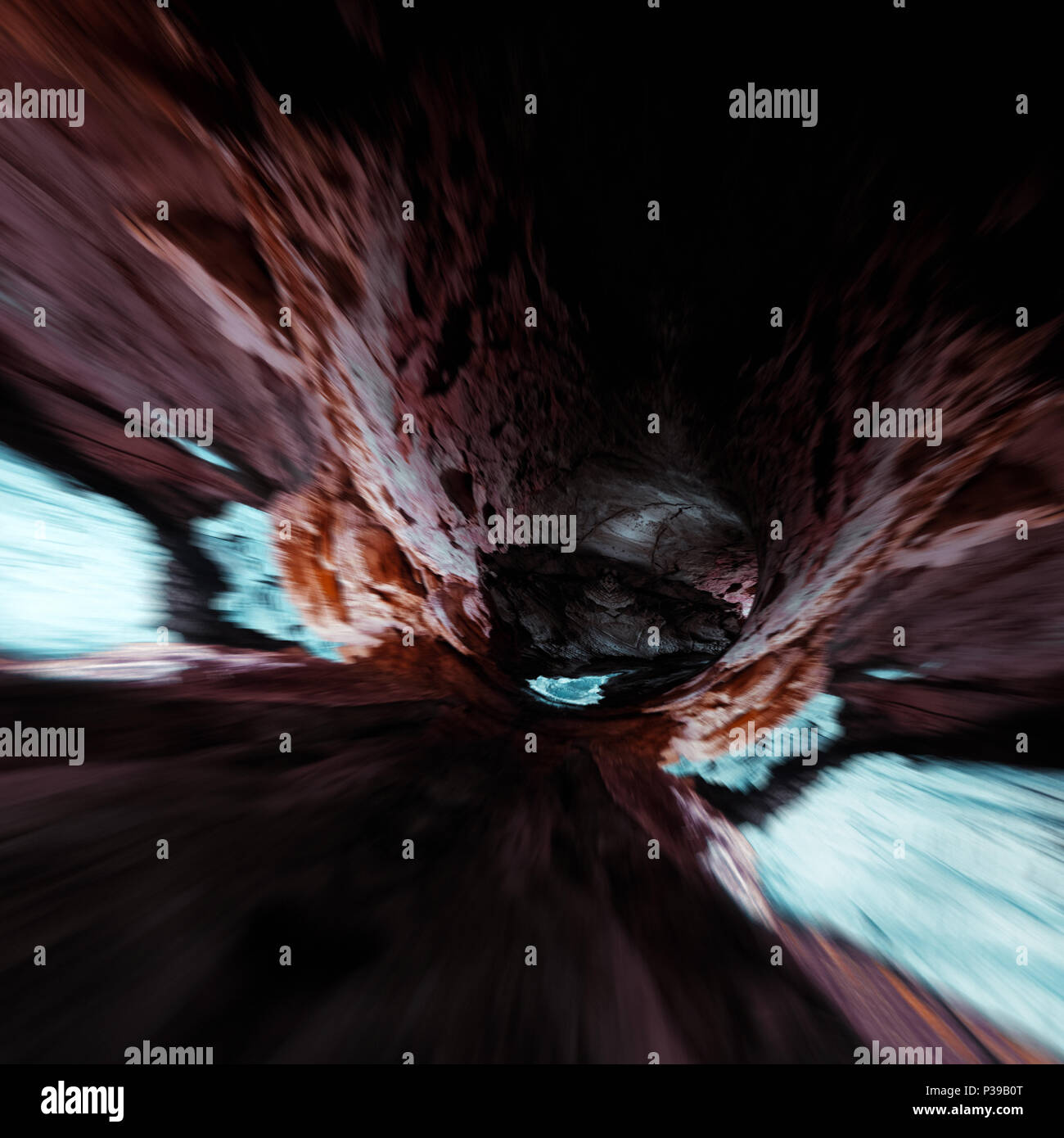 Abstract motion caves background Stock Photo - Alamy