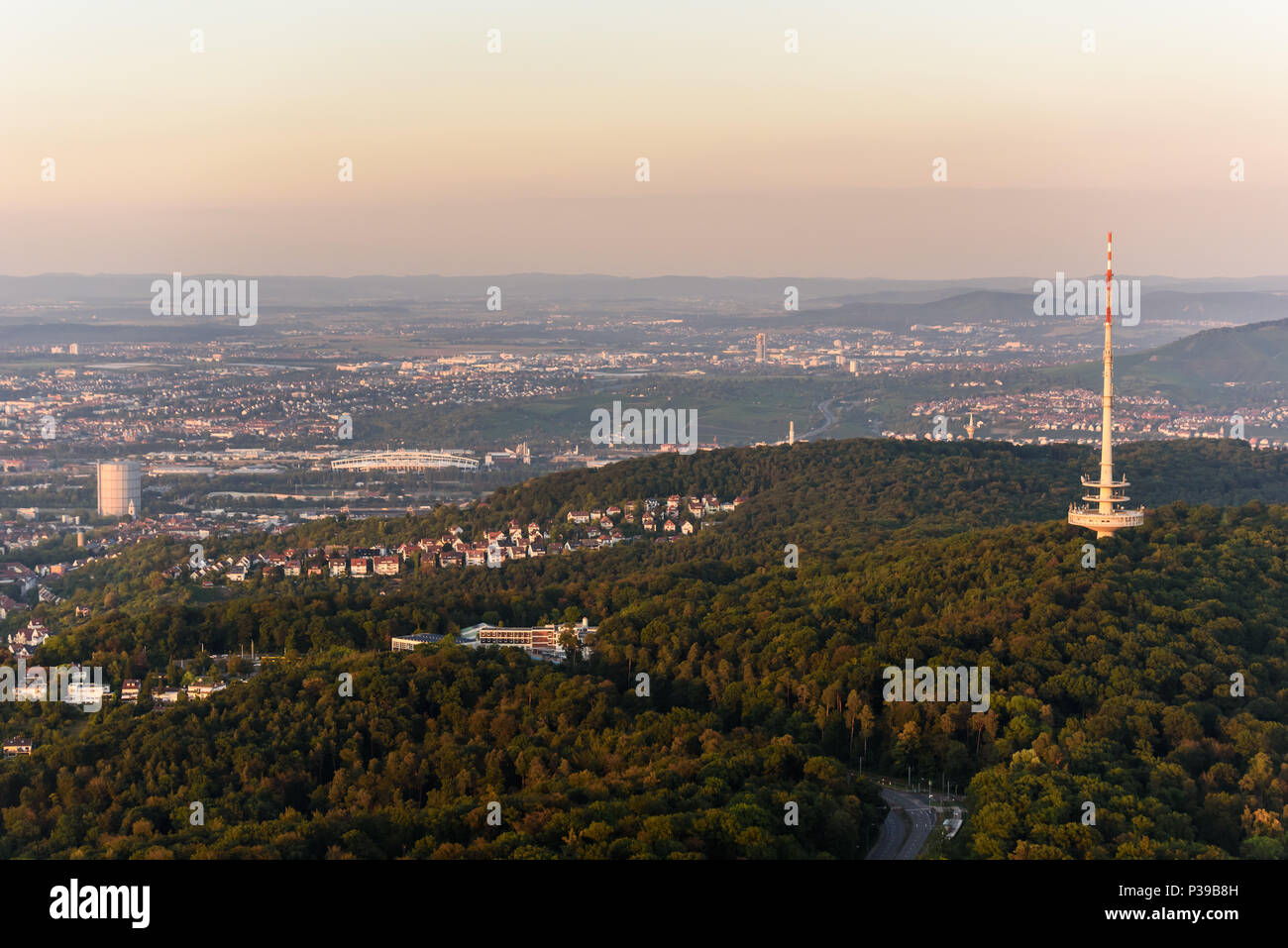 View to Stuttgart city in Germany - beautiful landscape in the summer Stock Photo