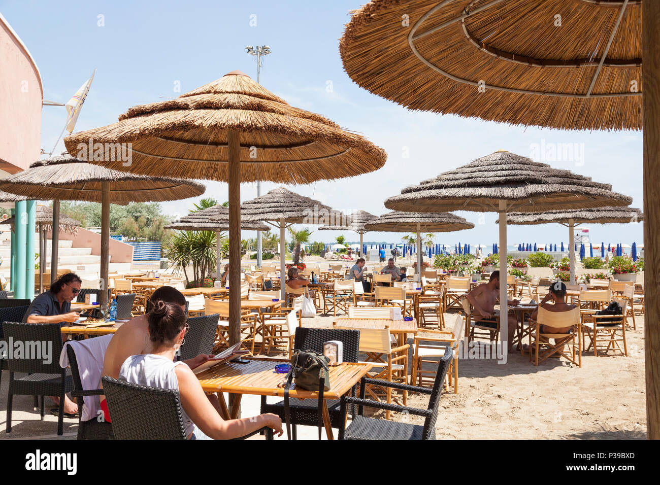 Blue Moon Pizzeria, Blue Moon Beach, Lido di Venezia, Venice,