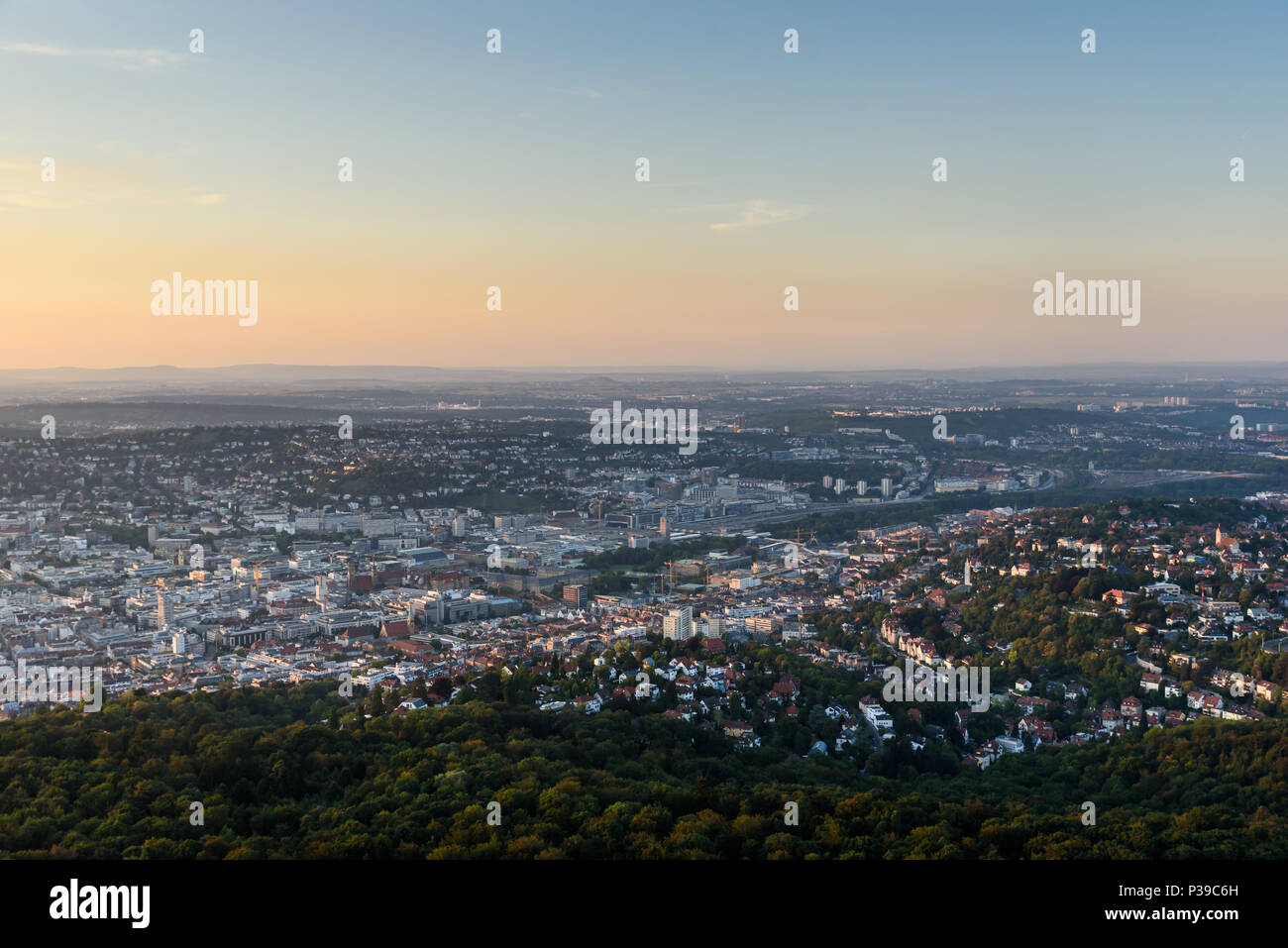 Stuttgart City at night in the summer - Travel Destinations in Germany ...