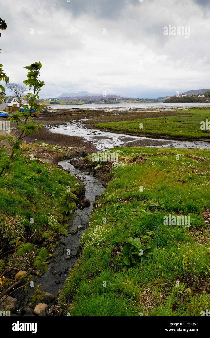 Varagill River at Portree Isle of Skye Stock Photo