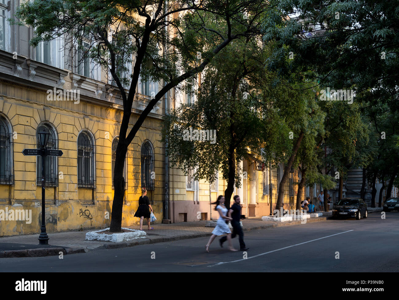 Odessa, Ukraine, old buildings in the city center Stock Photo Alamy