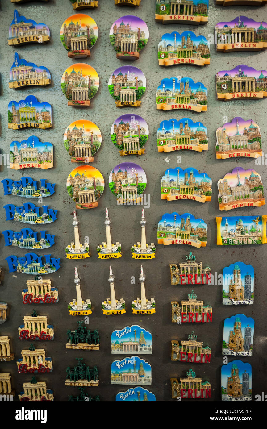 Berlin, Germany, fridge magnets in a souvenir shop Stock Photo - Alamy