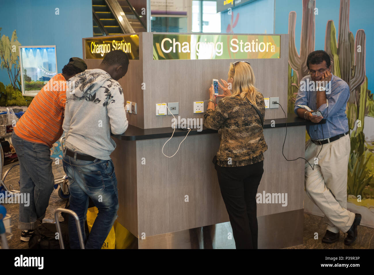 Singapore, Republic of Singapore, Mobile Station Charging Station in