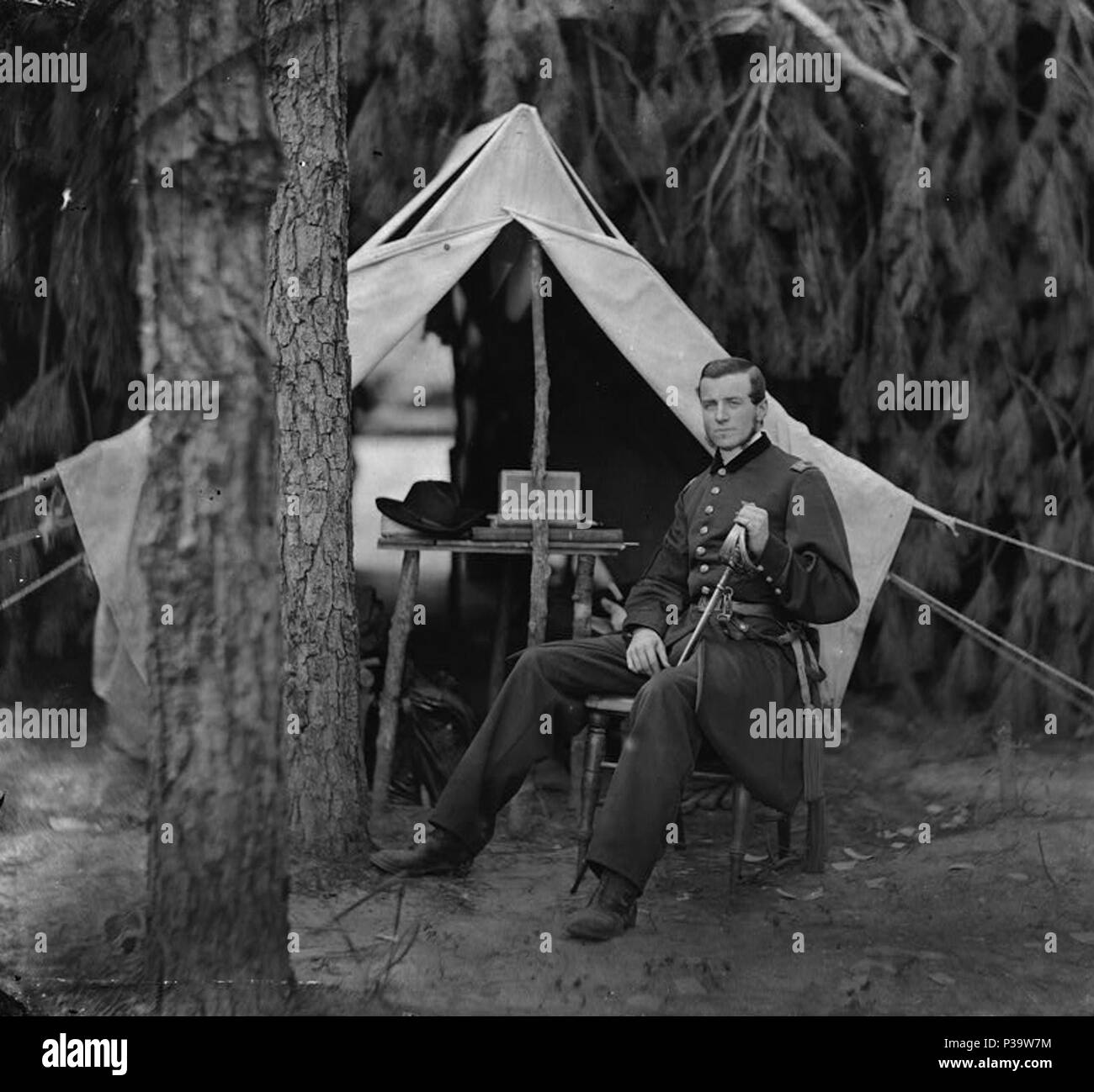 . Petersburg, Virginia. Officer of 114th Pennsylvania Infantry. April 1864 3 Officer of 114th Pennsylvania Infantry03728v Stock Photo