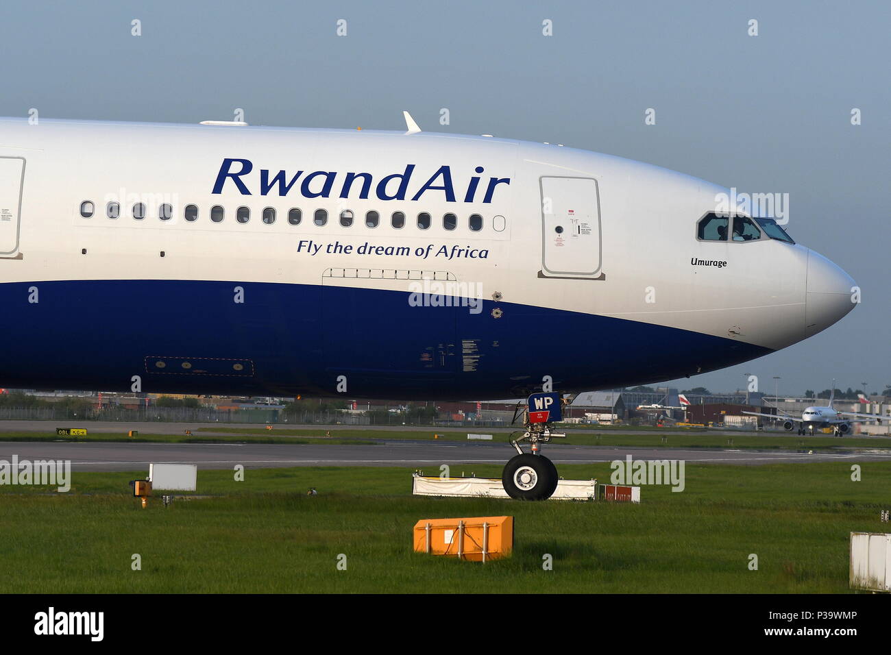 RWANDAIR AIRBUS A330-300 9XR-WP Stock Photo