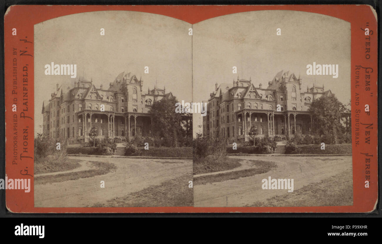 . Hotel Northwood, from the West, Plainfield, N.J. Alternate Title: Stereo gems of New Jersey rural and suburban.  Coverage: 1870?-1915?. Source Imprint: 1870?-1915?. Digital item published 2-16-2006; updated 2-11-2009. 145 Hotel Northwood, from the West, Plainfield, N.J, from Robert N. Dennis collection of stereoscopic views Stock Photo