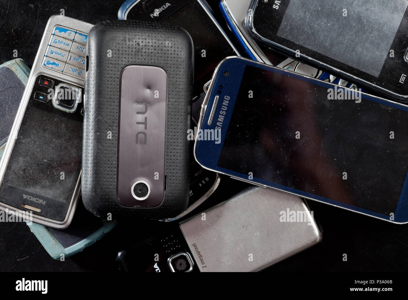 Berlin, Germany, old cellphones Stock Photo - Alamy