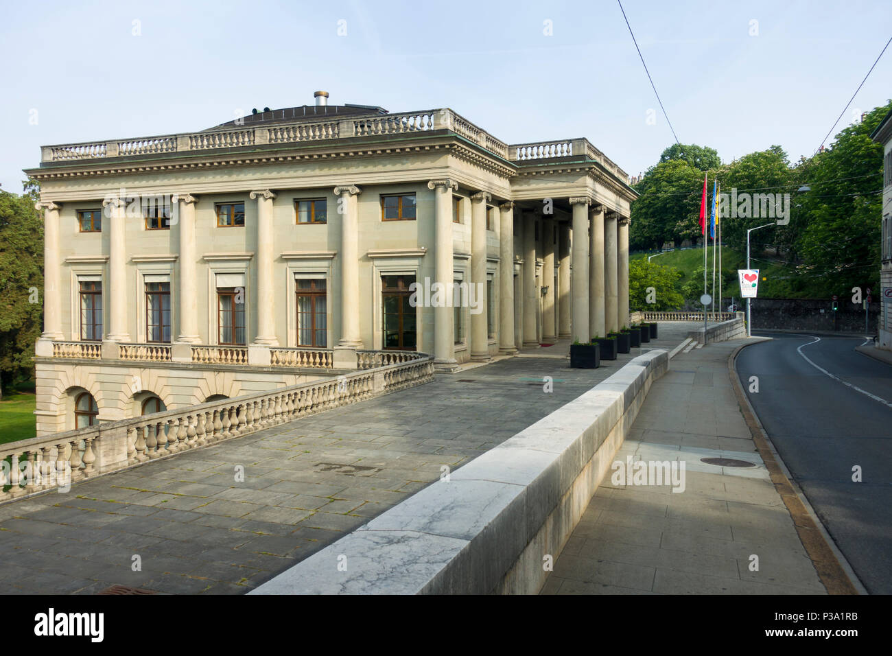 The Palais Eynard, rue de l'Athenee, Geneva, Switzerland, built c.1817 as the private house of Jean-Gabriel Eynard, now the city Conseil Administratif Stock Photo