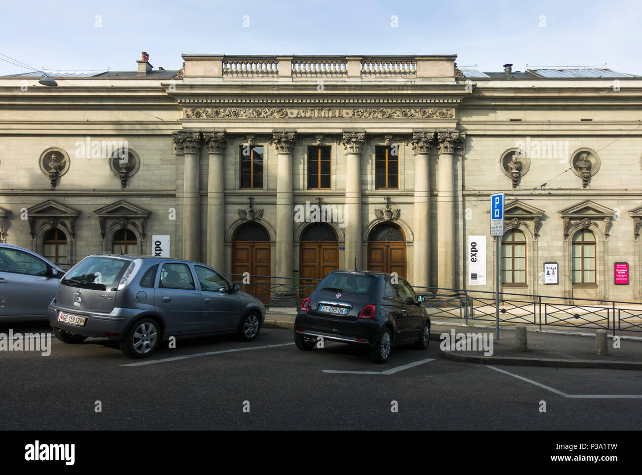 The Palais de l'Athenee, Geneva, Switzerland, designed by G. Diodati et C.-A. Schaeck and built for the Societe des Arts de Geneve, 1860-64. Stock Photo