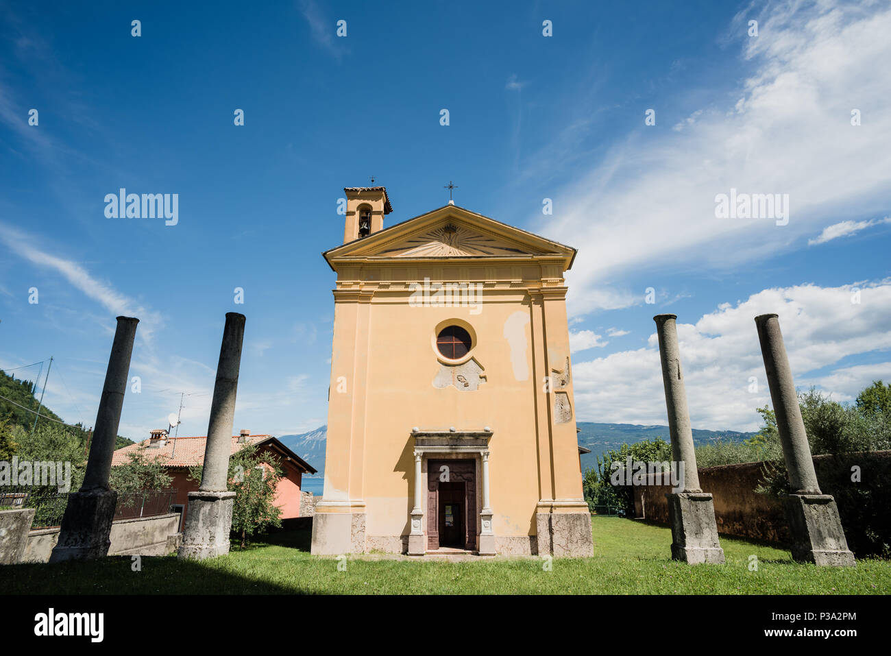 Toscolano-Maderno, Italy, pilgrimage church Santa Maria del Benaco Stock Photo