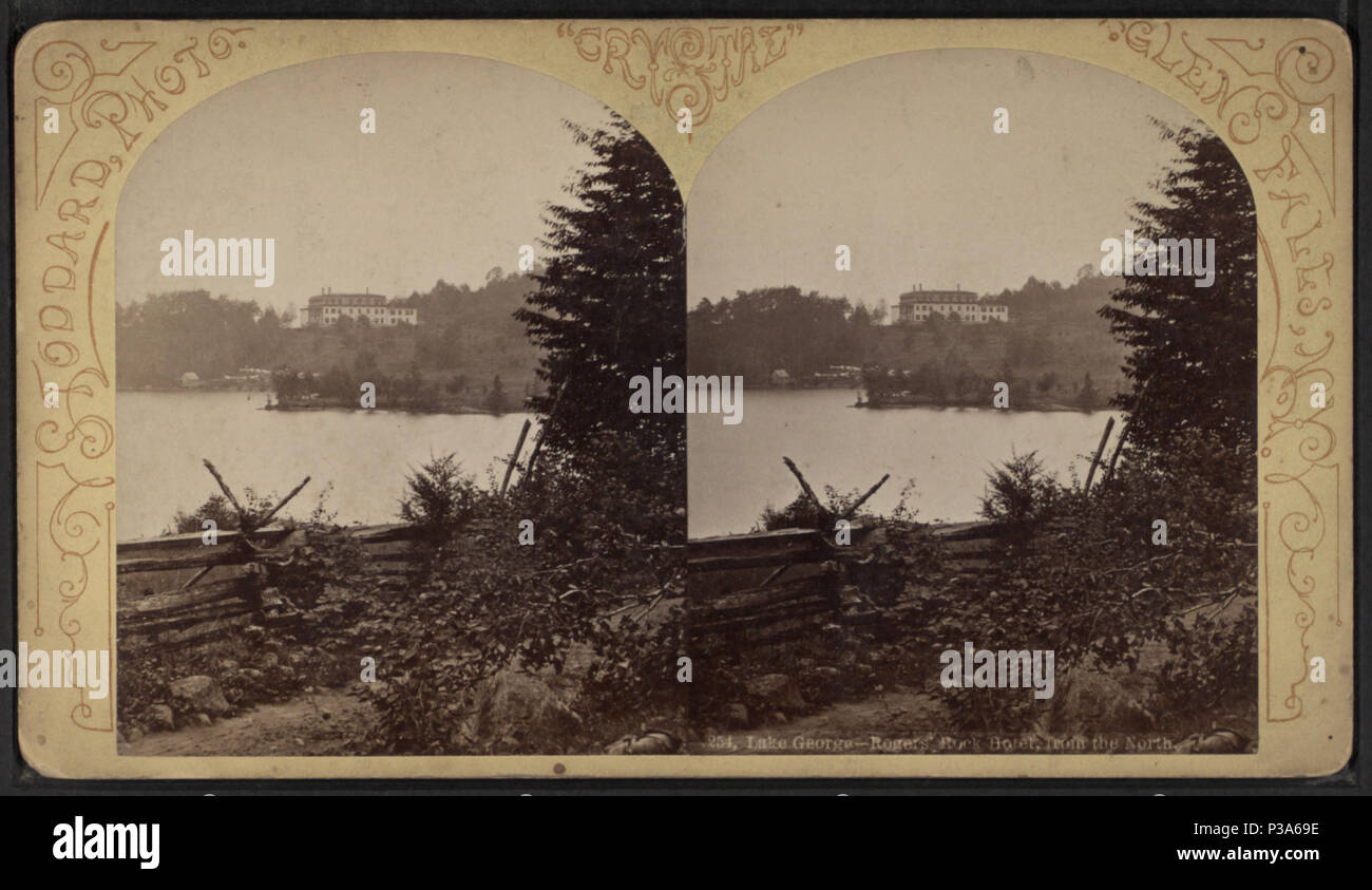 165 Lake Rogers Rock Hotel, from the north, by Stoddard