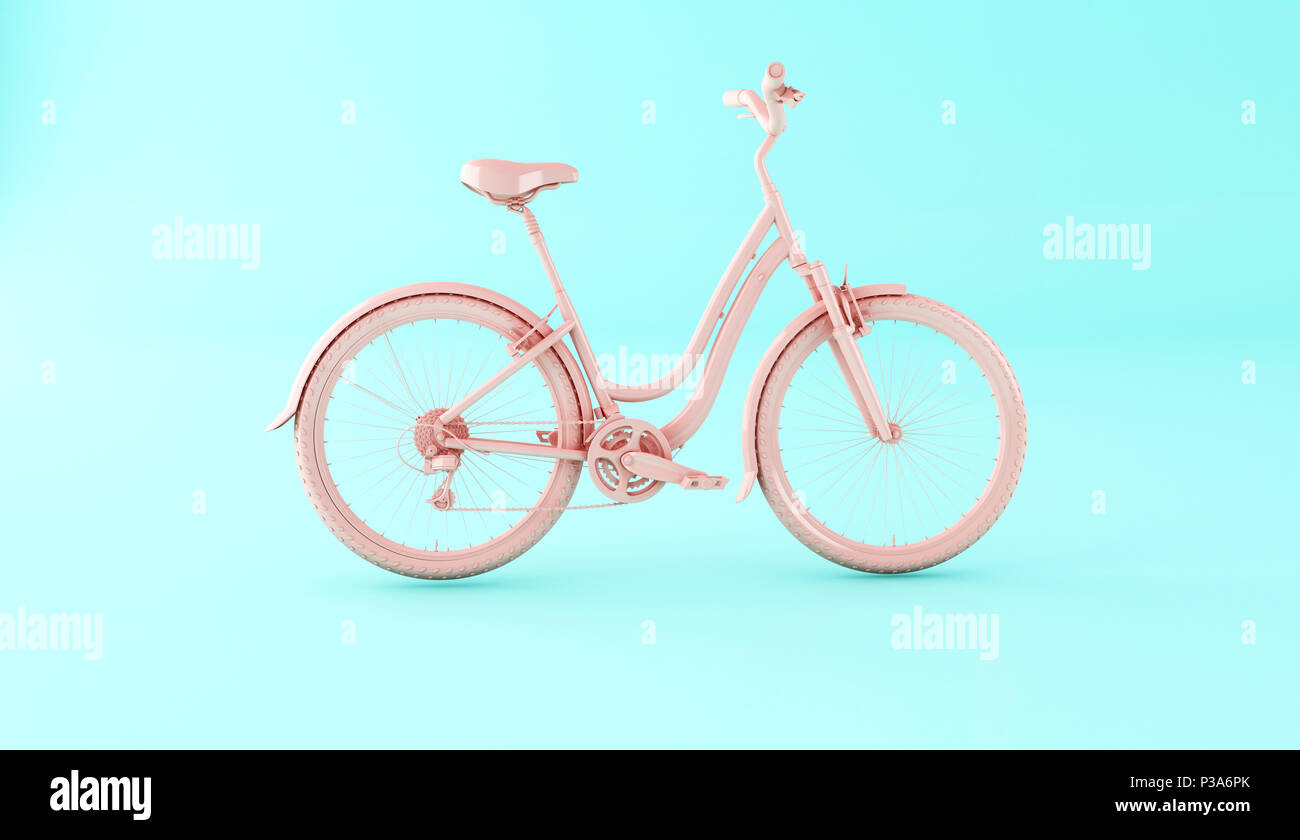 3d illustration. Pink bicycle on blue background. Sports concept Stock Photo - Alamy 3d illustration. Pink bicycle on blue background. Sports concept Stock Photo - Alamy