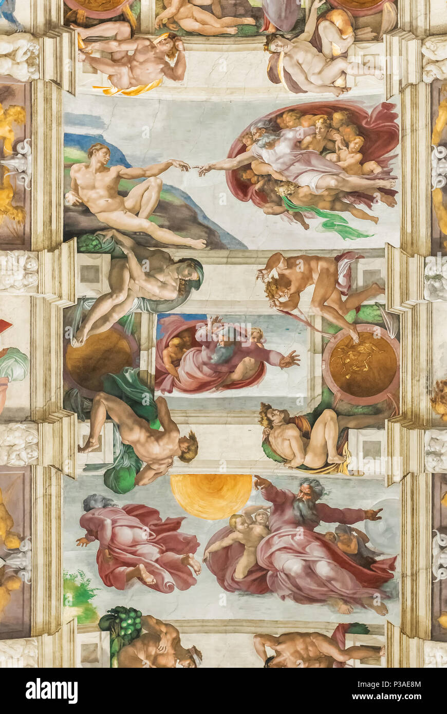 Rome Italy June 29 2017 Sistine Chapel Ceiling Creation