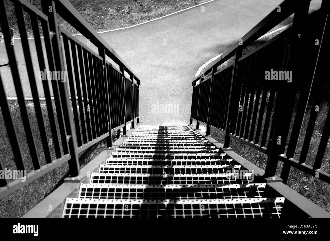 Stair stairs staircase Black and White Stock Photos & Images - Alamy