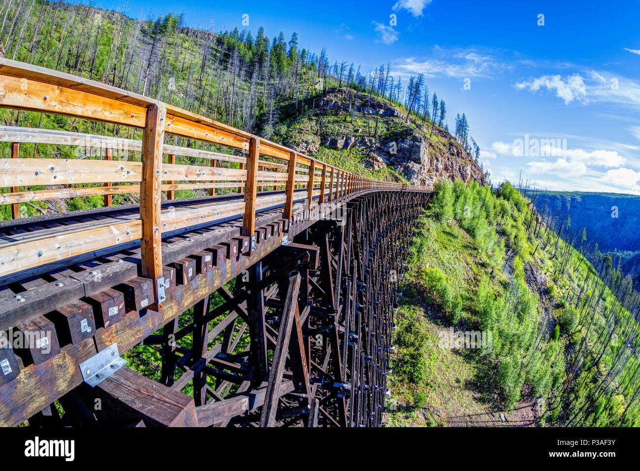 Originally one of 19 wooden railway trestle bridges built in the early ...