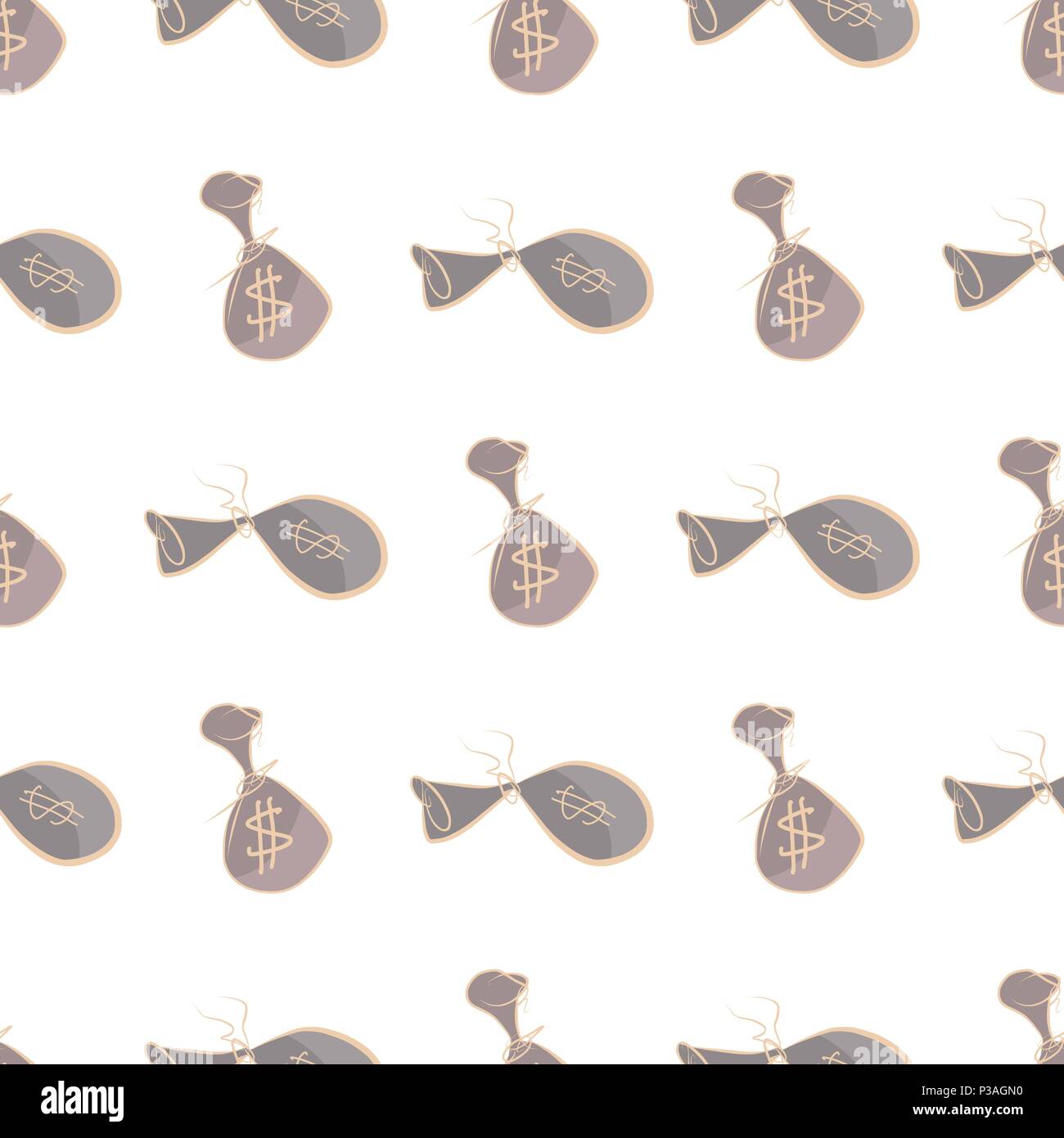 Seamless hand drawn money or cash illustrations background, good for ...
