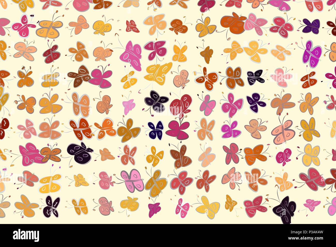 Betterfly Design Decorative hand drawn butterfly art illustrations. Good for design ...