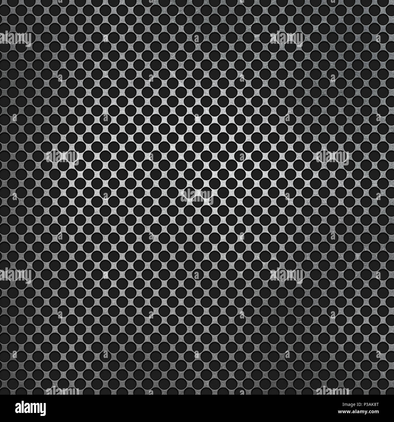Perforated metal on a carbon fibre background Stock Photo - Alamy