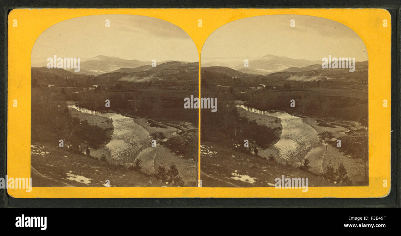 196 Moosilauke, from Mt. Pleasant, Wentworth, N.H, from Robert N. Dennis collection of stereoscopic views Stock Photo