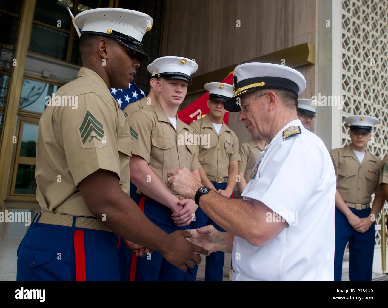 Adm. Mike Mullen, chairman of the Joint Chiefs of Staff visits New Delhi, India on July 22, 2010. (DoD Stock Photo