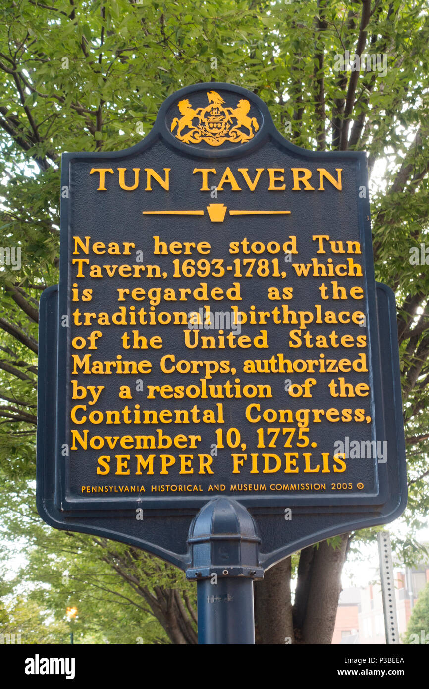 Tun Tavern Philadelphia PA Stock Photo