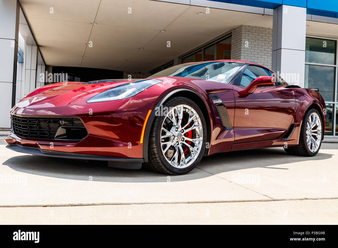Monticello Circa June 2018 Chevrolet Corvette Z06 at a Chevy