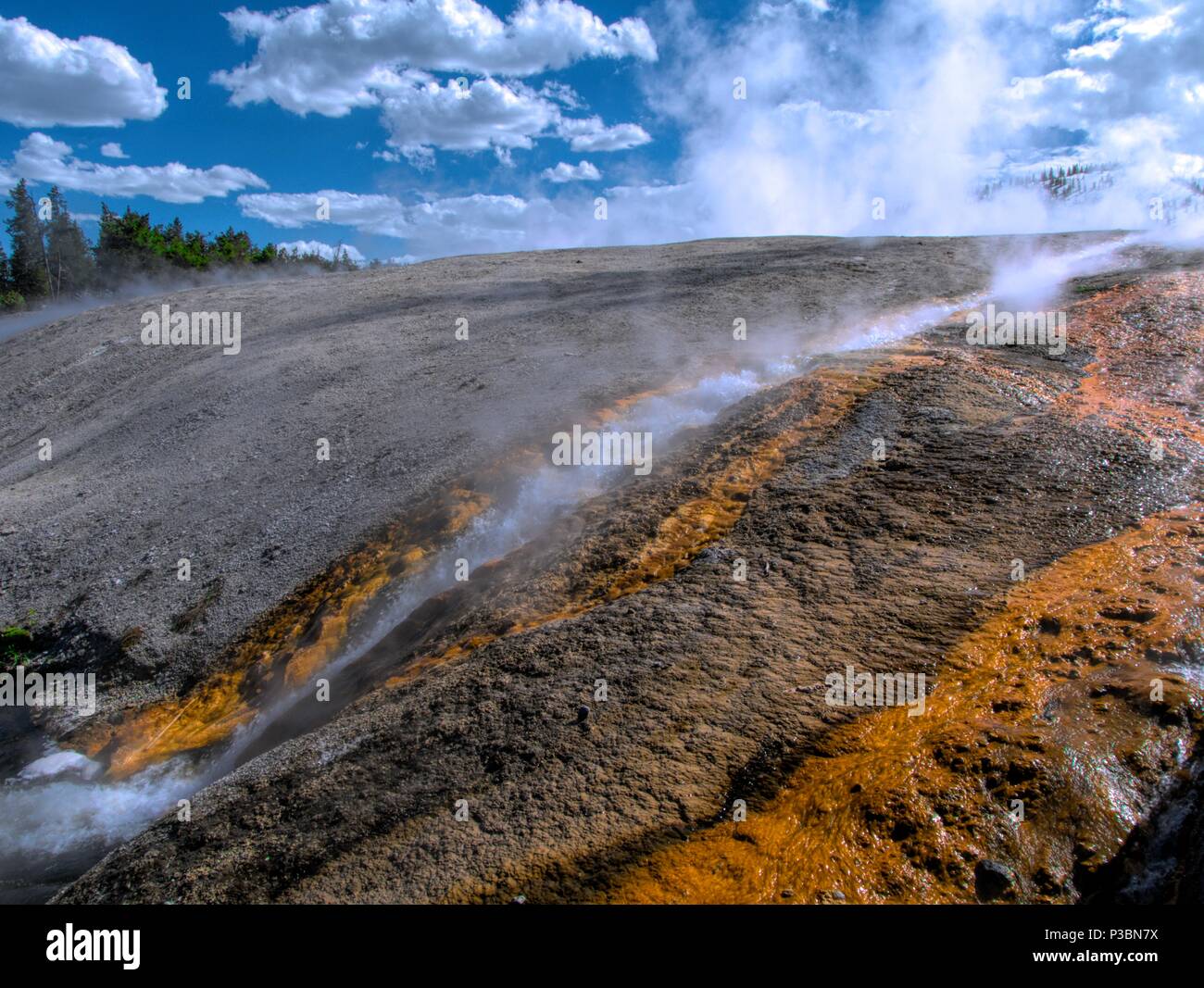 Yellowstone Hot Springs Stock Photo Alamy